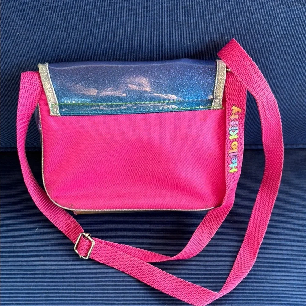 Hello Kitty Pink and Purple Crossbody Bag with Holographic Panel